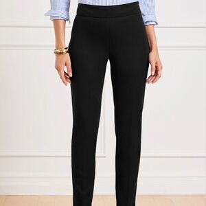 Talbots Classic Black Straight Leg Ankle length Pants SZ 12